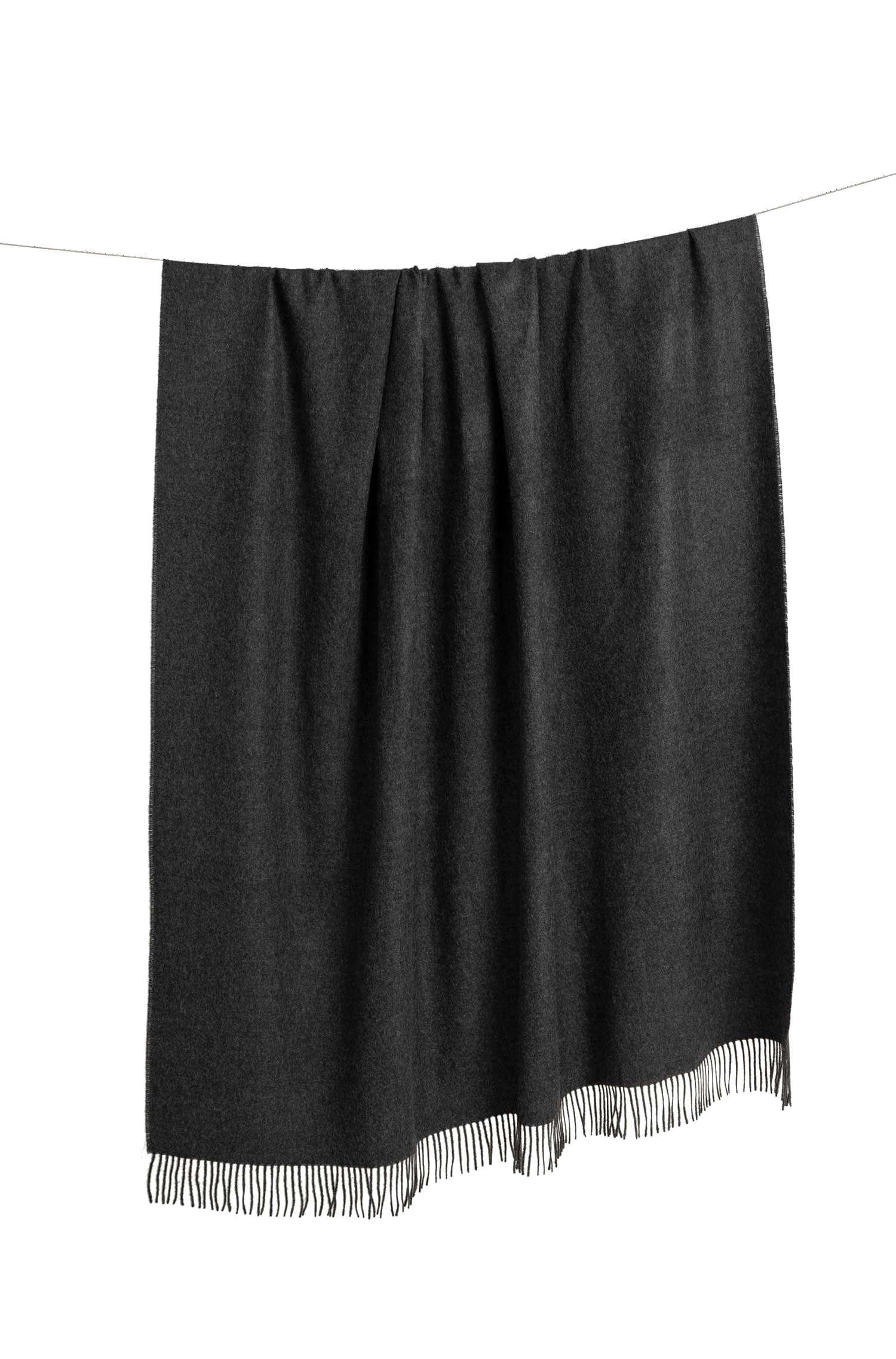 Alpaka Tagesdecke UNI (anthrazit)