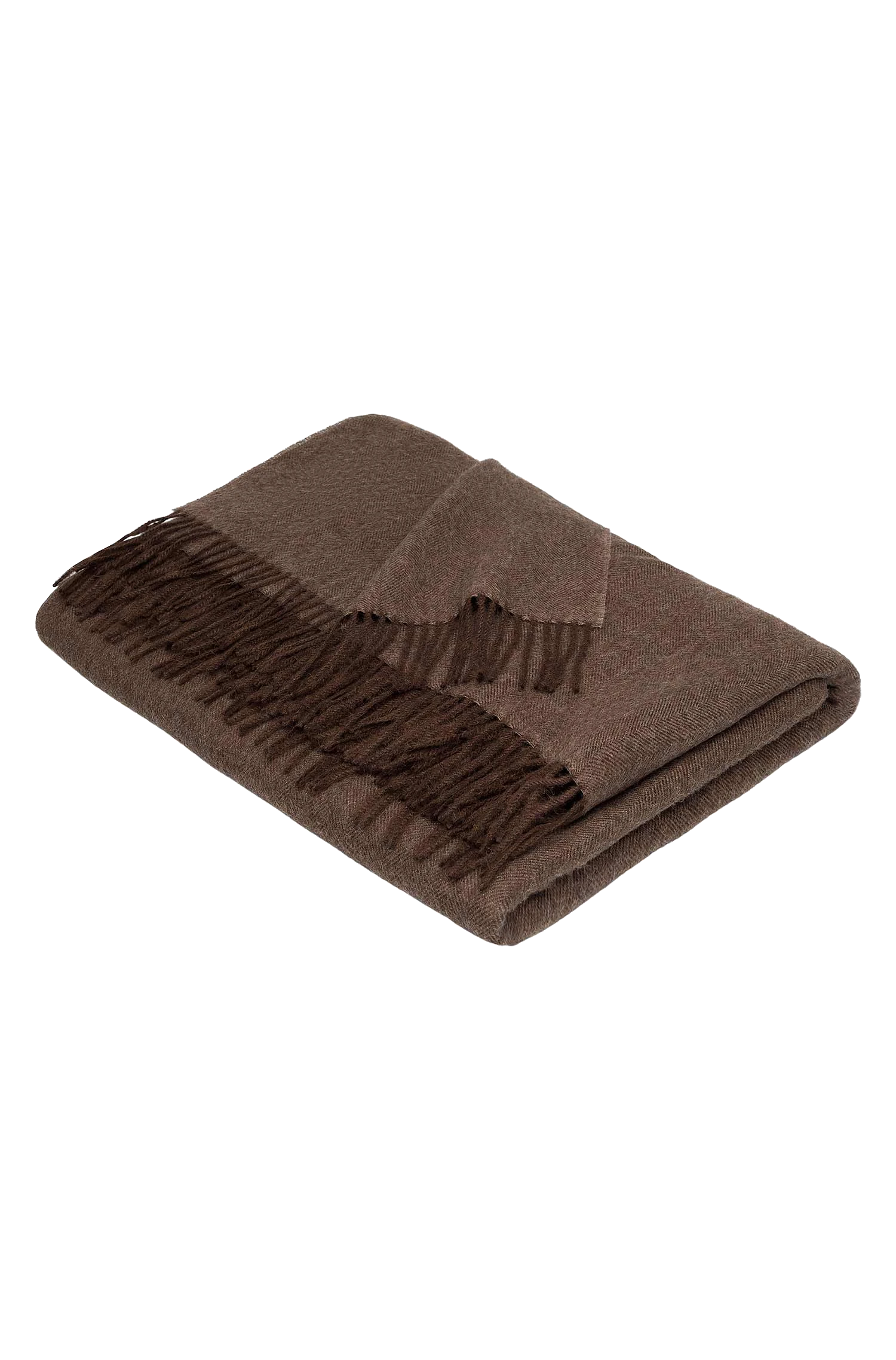 Alpaka Tagesdecke FISCHGRAT (braun)