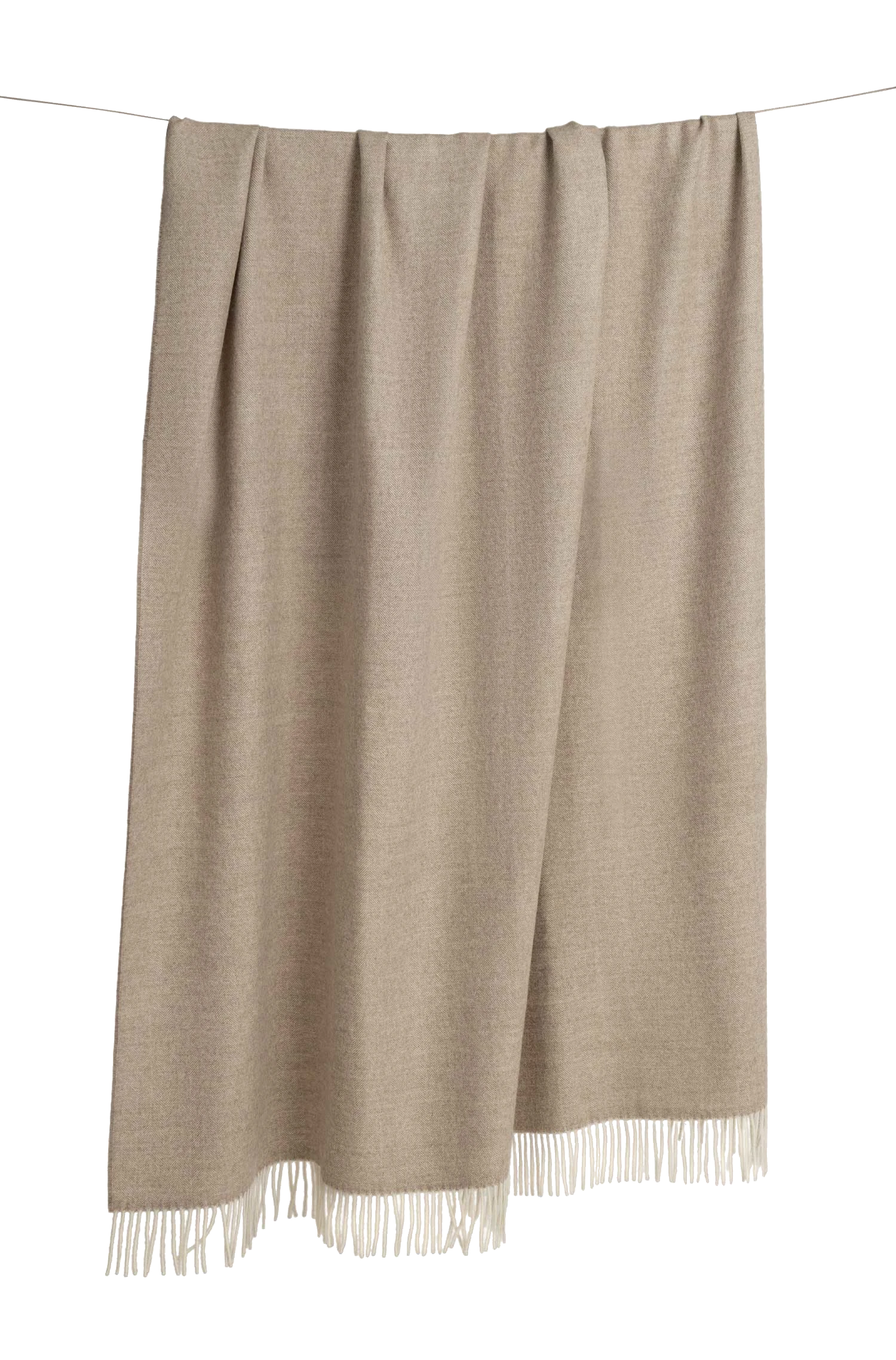 Alpaka Tagesdecke FISCHGRAT (beige)